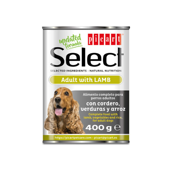 Select Dog Adult con cordero, verduras y arroz
